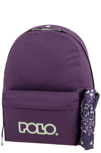 ΤΣΑΝΤΑ ΠΛΑΤΗΣ POLO BAG WITH SCARF 901135-4579 PURPLE-TURQUOISE ΜΟΝΟΘΕΣΙΑΚΗ