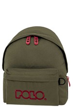 ΤΣΑΝΤΑ ΠΛΑΤΗΣ MINI POLO 901067-6533 KHAKI-BORDEAUX ΜΟΝΟΘΕΣΙΑΚΗ