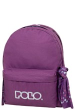 ΤΣΑΝΤΑ ΠΛΑΤΗΣ POLO DOUBLE WITH SCARF JEAN STYLE 901235-4657 VIOLET-LIGHT CYAN ΠΟΛΥΘΕΣΙΑΚΗ