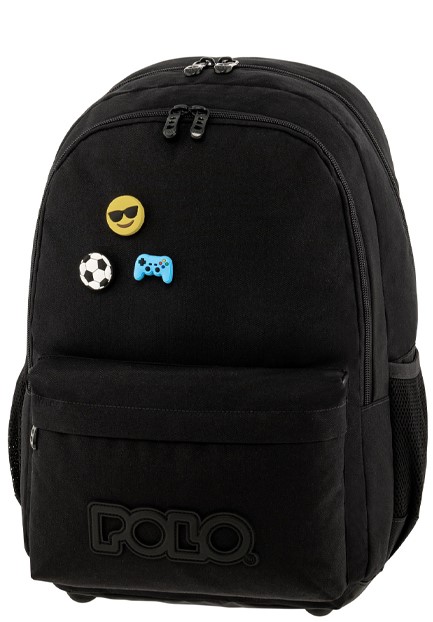 ΤΣΑΝΤΑ ΠΛΑΤΗΣ POLO PINS 901059-2000 BLACK ΠΟΛΥΘΕΣΙΑΚΗ