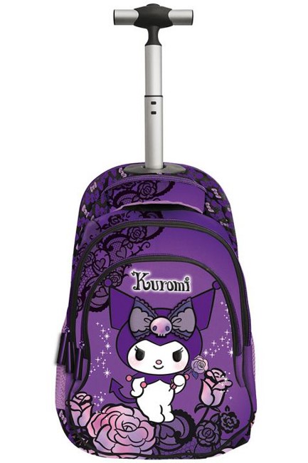 ΤΣΑΝΤΑ TROLLEY SANRIO KUROMI PURPLE LACES 252253 ΠΟΛΥΘΕΣΙΑΚΗ