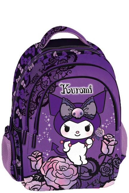 ΤΣΑΝΤΑ ΠΛΑΤΗΣ SANRIO KUROMI PURPLE LACES 252213 ΠΟΛΥΘΕΣΙΑΚΗ