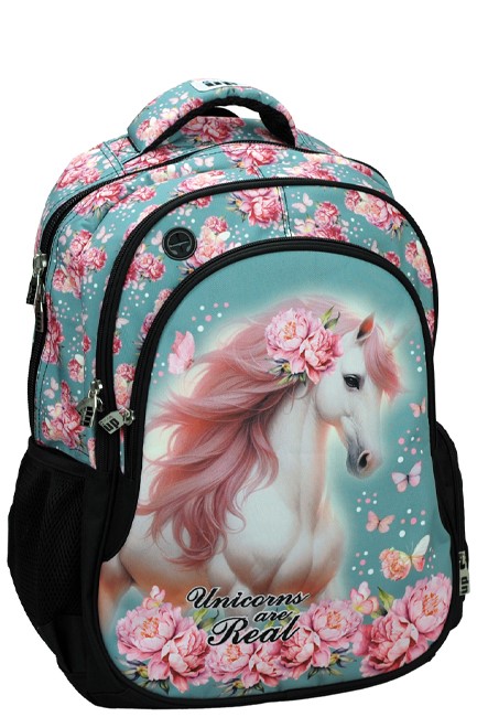 ΤΣΑΝΤΑ ΠΛΑΤΗΣ BACK ΜΕ UP 357-25031 BUTTERFLY UNICORN ΠΟΛΥΘΕΣΙΑΚΗ