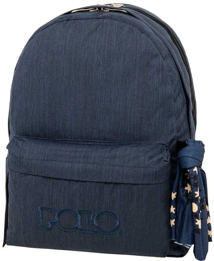 ΤΣΑΝΤΑ ΠΛΑΤΗΣ POLO DOUBLE WITH SCARF 901235-5101 DARK BLUE ΠΟΛΥΘΕΣΙΑΚΗ
