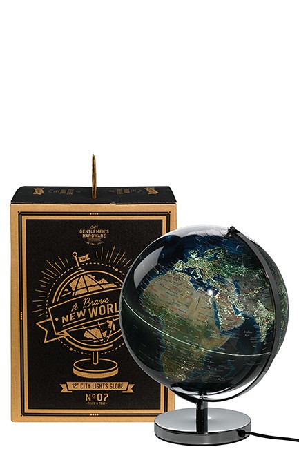 ΥΔΡΟΓΕΙΟΣ ΣΦΑΙΡΑ 42*31*31 εκ.GENTLEMEN'S HARDWARE CITY LIGHTS-A BRAVE NEW WORLD USB GEN235