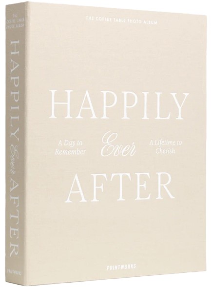 ΑΛΜΠΟΥΜ ΦΩΤ.PRINTWORKS PW00727 28*21εκ.HAPPILY EVER AFTER-ΜΠΕΖ