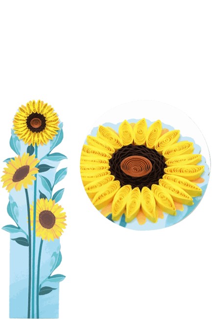 ΣΕΛΙΔΟΔΕΙΚΤΗΣ QUILLING FILIGRANA BK004 ΗΛΙΟΤΡΟΠΙΑ