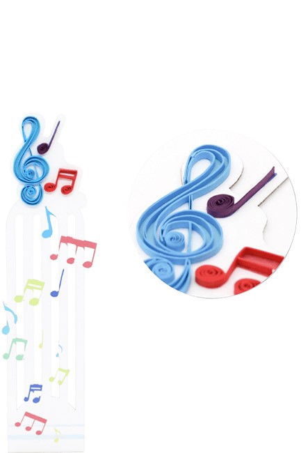 ΣΕΛΙΔΟΔΕΙΚΤΗΣ QUILLING FILIGRANA BK010 ΜΟΥΣΙΚΗ