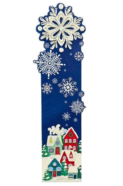 ΣΕΛΙΔΟΔΕΙΚΤΗΣ XMAS QUILLING FILIGRANA ΧΙΟΝΙΣΜΕΝΟ ΧΩΡΙΟ