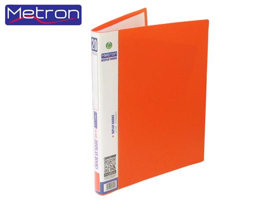 ΝΤΟΣΙΕ ΣΟΥΠΛ Α4 ΜΕ  20 ΔΙΑΦΑΝΕΙΣ ΘΗΚΕΣ METRON ΠΟΡΤΟΚΑΛΙ
