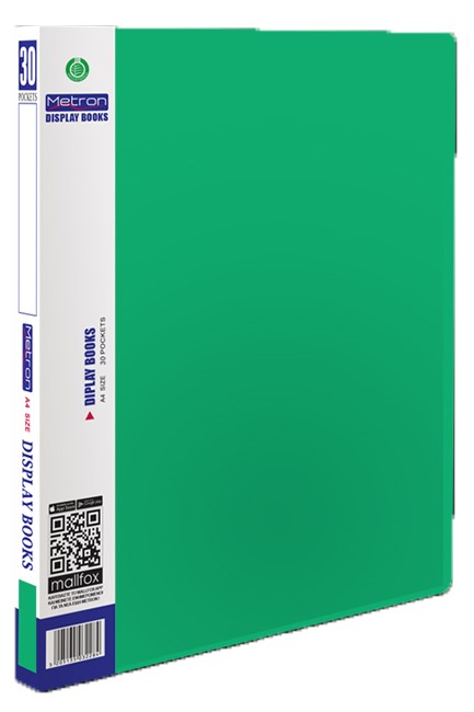 ΝΤΟΣΙΕ ΣΟΥΠΛ Α4 ΜΕ  30 ΔΙΑΦΑΝΕΙΣ ΘΗΚΕΣ METRON ΠΡΑΣΙΝΟ