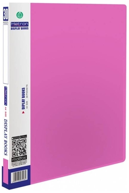 ΝΤΟΣΙΕ ΣΟΥΠΛ Α4 ΜΕ  30 ΔΙΑΦΑΝΕΙΣ ΘΗΚΕΣ METRON ΡΟΖ