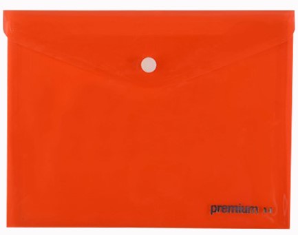 ΦΑΚΕΛΟΣ Α4 ΜΕ ΚΟΥΜΠΙ PREMIUM ΔΙΑΦΑΝΗΣ ΚΟΚΚΙΝΟΣ