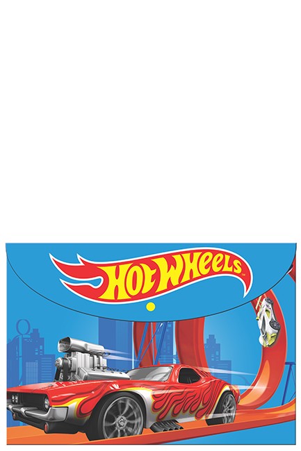 ΦΑΚΕΛΟΣ Α4 ΜΕ ΚΟΥΜΠΙ FANCY GIM HOT WHEELS 349-27580