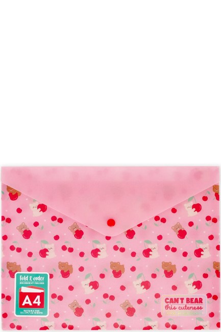 ΦΑΚΕΛΟΣ Α4 ΜΕ ΚΟΥΜΠΙ FANCY LEGAMI PFB0004 TEDDY CHERRY