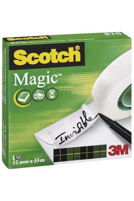 ΤΑΙΝΙΑ ΑΣΠΡΗ 3M 19MM*33M MAGIC 810 SCOTCH
