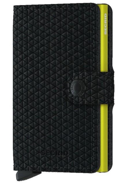 ΚΑΡΤΟΘΗΚΗ ΓΙΑ 10 ΚΑΡΤΕΣ LEATHER SECRID RFID SAFE MINI WALLET DIAMOND BLACK