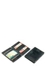 ΚΑΡΤΟΘΗΚΗ ΓΙΑ 10 ΚΑΡΤΕΣ LEATHER BRUSHED BLACK GARZINI MAGIC WALLET RFID SAFE CAVARE
