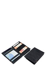 ΚΑΡΤΟΘΗΚΗ ΓΙΑ 8 ΚΑΡΤΕΣ-ΚΕΡΜΑΤΑ LEATHER CARBON BLACK GARZINI MAGIC WALLET RFID SAFE  CAVARE VINTAGE