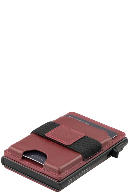 ΚΑΡΤΟΘΗΚΗ ΜΑΓΝΗΤΙΚΗ ΓΙΑ 8 ΚΑΡΤΕΣ ΜΕΤΑΛΛΙΚΗ GARZINI RFID MAGSAFE WALLET BURGUNDY