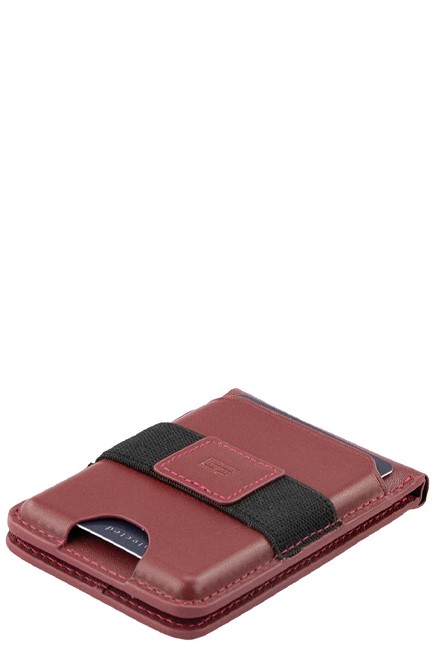 ΚΑΡΤΟΘΗΚΗ ΜΑΓΝΗΤΙΚΗ ΓΙΑ 7 ΚΑΡΤΕΣ GARZINI RFID MAGSAFE WALLET STAND iPHONE BURGUNDY