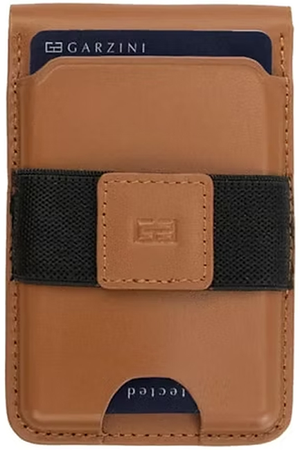 ΚΑΡΤΟΘΗΚΗ ΜΑΓΝΗΤΙΚΗ ΓΙΑ 7 ΚΑΡΤΕΣ GARZINI RFID MAGSAFE WALLET STAND iPHONE BROWN