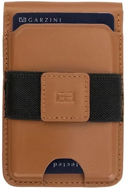 ΚΑΡΤΟΘΗΚΗ ΜΑΓΝΗΤΙΚΗ ΓΙΑ 7 ΚΑΡΤΕΣ GARZINI RFID MAGSAFE WALLET STAND iPHONE BROWN