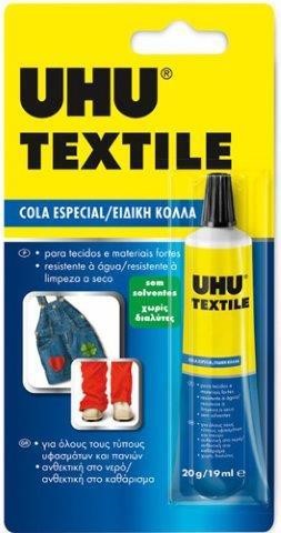 ΚΟΛΛΑ UHU ΥΦΑΣΜΑΤΟΣ TEXTIL 19ML.38350