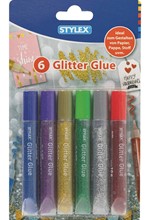ΚΟΛΛΑ GLITTER ΧΡΩΜΑΤΙΣΤΗ 10γρ.STYLEX ΣΕΤ 6ΤΕΜ.