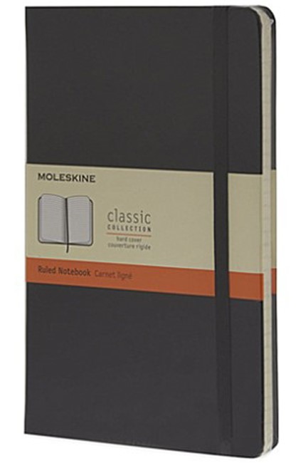 ΣΗΜΕΙΩΜΑΤΑΡΙΟ 13*21 LARGE MOLESKINE ΡΙΓΕ HARD BLACK