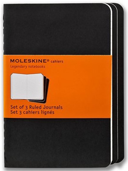 ΣΗΜΕΙΩΜΑΤΑΡΙΟ 09*14 POCKET MOLESKINE ΡΙΓΕ CAHIER ΣΕΤ 3ΤΕΜ.BLACK