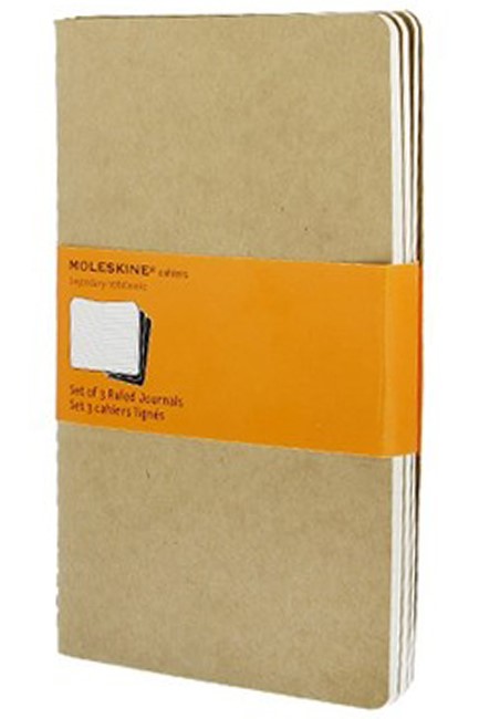 ΣΗΜΕΙΩΜΑΤΑΡΙΟ 13*21 LARGE MOLESKINE ΡΙΓΕ CΑΗΙΕR ΣΕΤ 3ΤΕΜ.KRAFT