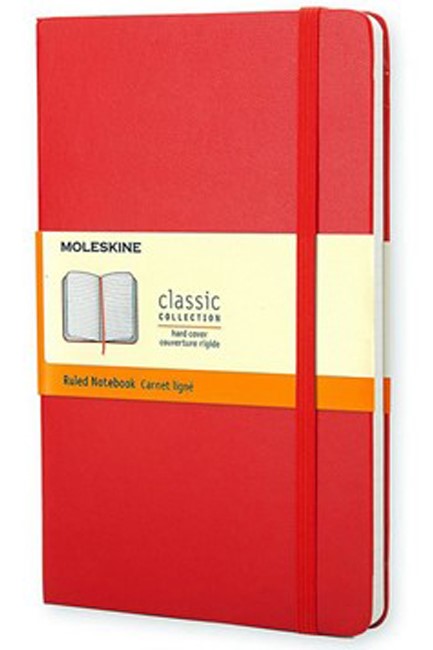 ΣΗΜΕΙΩΜΑΤΑΡΙΟ 13*21 LARGE MOLESKINE ΡΙΓΕ HARD RED