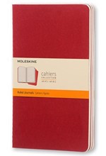ΣΗΜΕΙΩΜΑΤΑΡΙΟ 13*21 LARGE MOLESKINE ΡΙΓΕ CΑΗΙΕR ΣΕΤ 3ΤΕΜ.RED