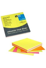 ΧΑΡΤΑΚΙΑ ΑΥΤΟΚΟΛΛΗΤΑ 75*74mm.4 BRILLIANT ΧΡΩΜΑΤΑ INFO 5654-39