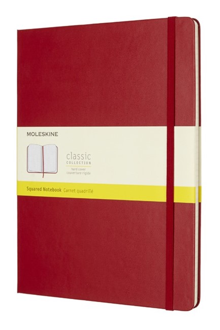 ΣΗΜΕΙΩΜΑΤΑΡΙΟ 19*25 XL MOLESKINE ΡΙΓΕ HARD SCARLET RED