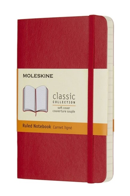 ΣΗΜΕΙΩΜΑΤΑΡΙΟ 09*14 POCKET MOLESKINE ΡΙΓΕ SCARLET RED