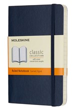 ΣΗΜΕΙΩΜΑΤΑΡΙΟ 09*14 POCKET MOLESKINE ΡΙΓΕ SAPPHIRE BLUE