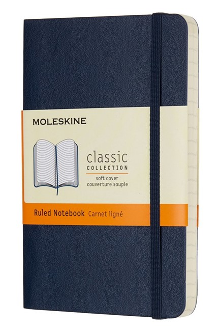 ΣΗΜΕΙΩΜΑΤΑΡΙΟ 09*14 POCKET MOLESKINE ΡΙΓΕ SAPPHIRE BLUE