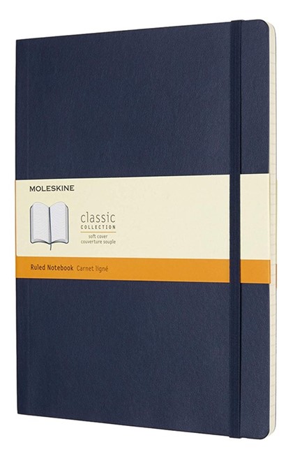 ΣΗΜΕΙΩΜΑΤΑΡΙΟ 19*25 XL MOLESKINE ΡΙΓΕ SOFT SAPPHIRE BLUE