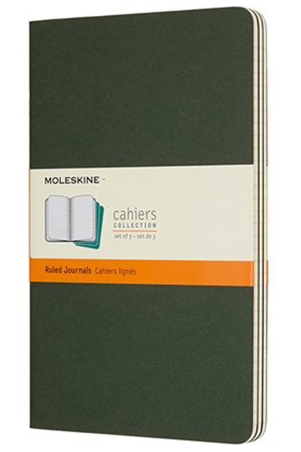 ΣΗΜΕΙΩΜΑΤΑΡΙΟ 13*21 LARGE MOLESKINE ΑΡΙΓΩΤΟ CΑΗΙΕR ΣΕΤ 3ΤΕΜ.MYRTLE GREEN