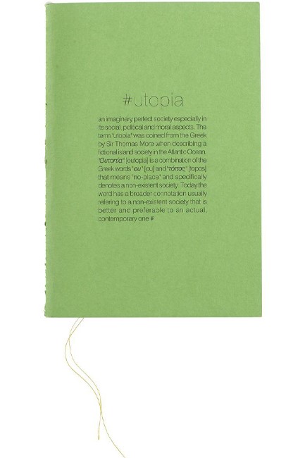 ΣΗΜΕΙΩΜΑΤΑΡΙΟ 17.5*12 CM.ΡΙΓΕ UTOPIA GREEN