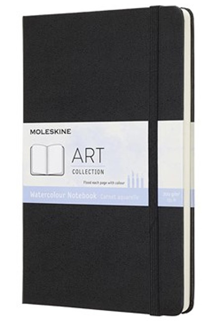 ΣΗΜΕΙΩΜΑΤΑΡΙΟ 13*21 LARGE MOLESKINE WATERCOLOUR BLACK