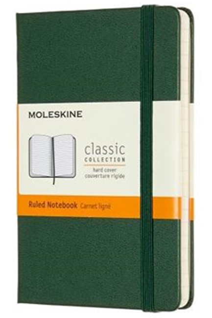 ΣΗΜΕΙΩΜΑΤΑΡΙΟ 09*14 POCKET MOLESKINE ΡΙΓΕ HARD MYRTLE GREEN
