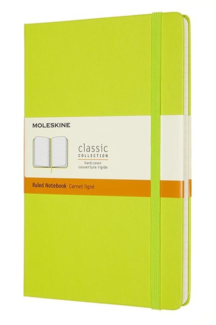 ΣΗΜΕΙΩΜΑΤΑΡΙΟ 13*21 LARGE MOLESKINE ΡΙΓΕ HARD LEMON GREEN