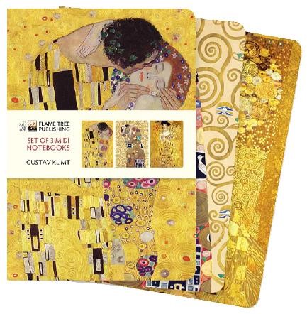ΣΗΜΕΙΩΜΑΤΑΡΙΟ FLAME TREE MINI KLIMT 9*14,5cm.32Φ.ΡΙΓΕ ΣΕΤ 3ΤΕΜ.