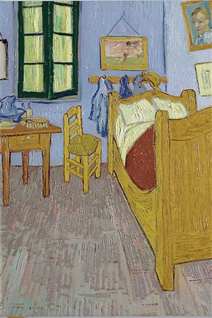 ΣΗΜΕΙΩΜΑΤΑΡΙΟ FLAME TREE FOILED VAN GOGH-BEDROOM AT ARLES 14,8*21cm.88Φ.ΡΙΓΕ