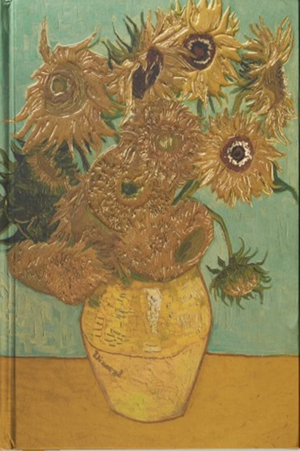 ΣΗΜΕΙΩΜΑΤΑΡΙΟ FLAME TREE FOILED VAN GOGH-SUN FLOWERS 14,8*21cm.88Φ.ΡΙΓΕ