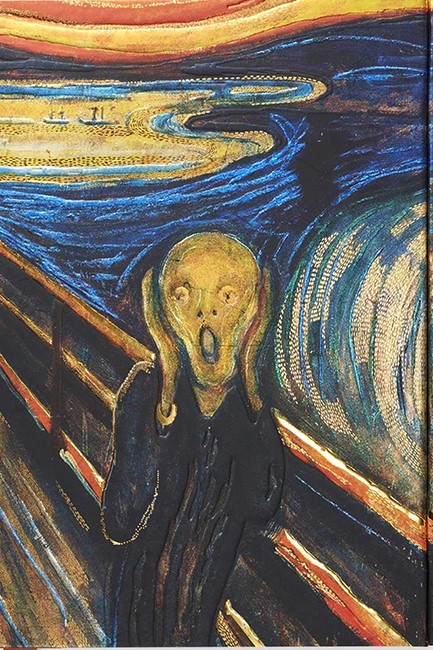 ΣΗΜΕΙΩΜΑΤΑΡΙΟ FLAME TREE LUXURY MUNCH-THE SCREAM 14,8*21cm.88Φ.ΡΙΓΕ
