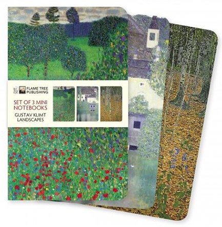 ΣΗΜΕΙΩΜΑΤΑΡΙΟ FLAME TREE MINI KLIMT LANDASCAPES 9*14,5cm.32Φ.ΡΙΓΕ ΣΕΤ 3ΤΕΜ.